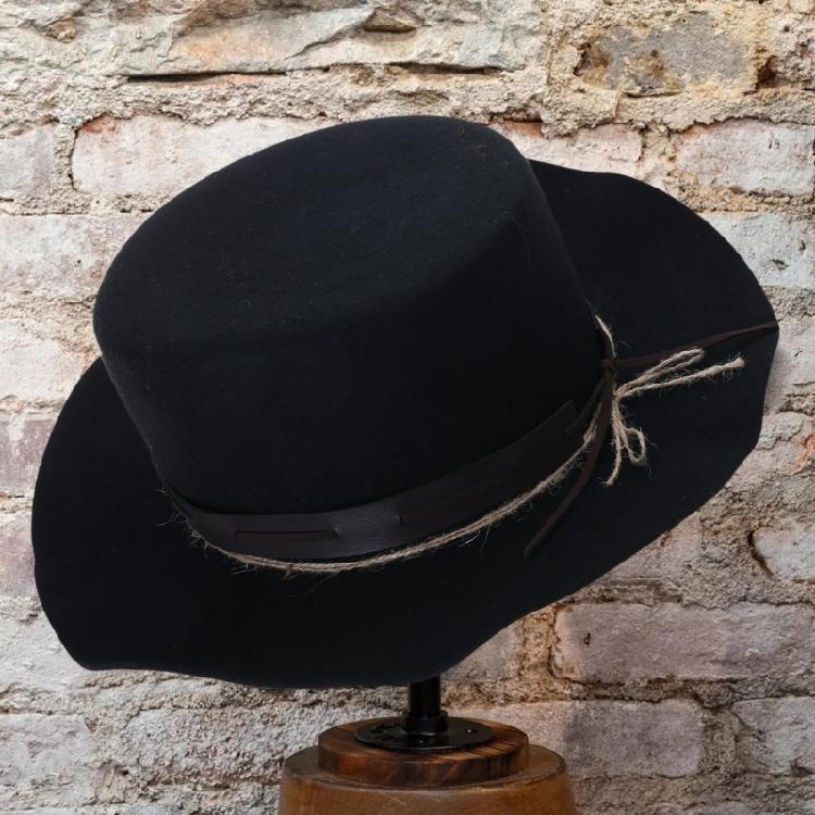 Eye Catching Western Hat Cosplay Costume Hat Stage Show Props Hat Halloween Costume Woven Belt Hat Carnivals Party Props