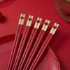 Festive Love Heart Alloy Chopsticks Set