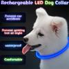 LED Light Dog Collar USB Charging Luminous Anti-Lost Necklace for Large Medium Small Dogs Pet Safety Accessory