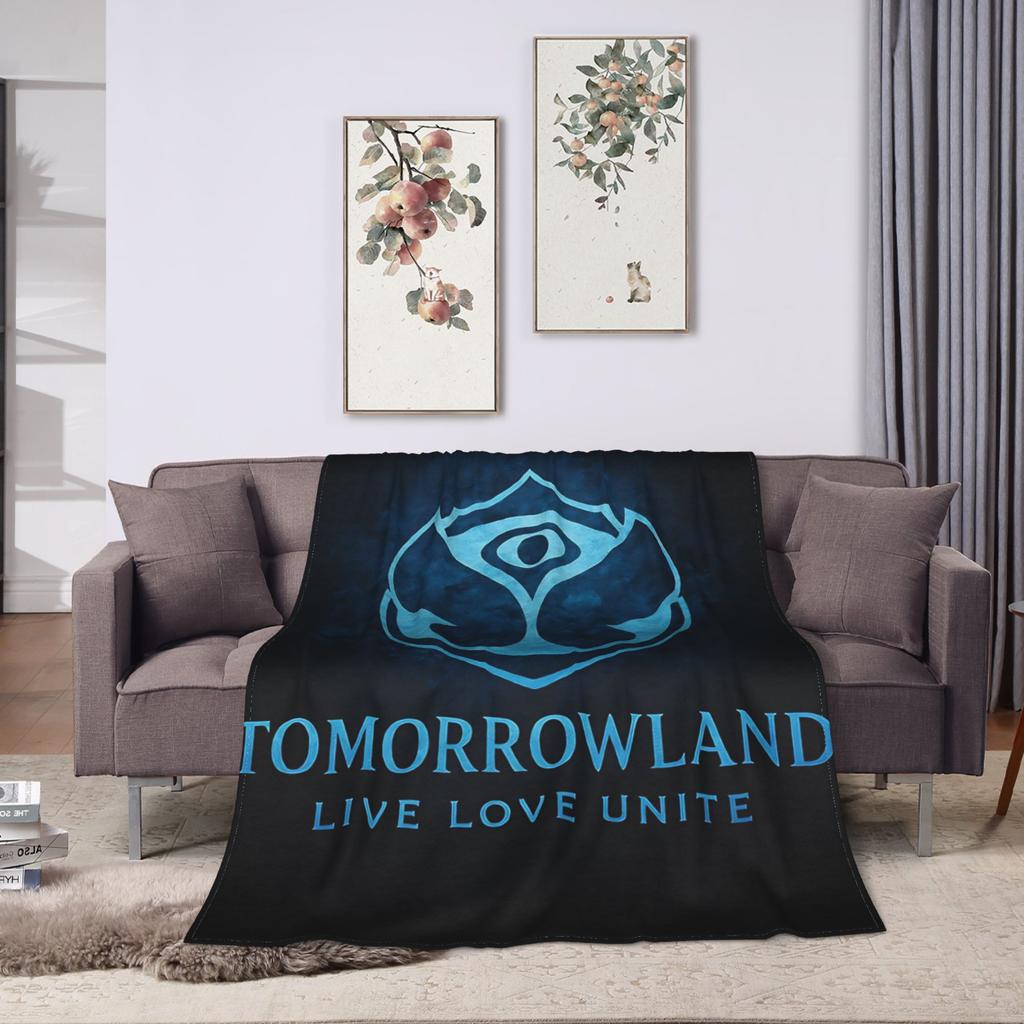 Tomorrowlands Music Festival  Blanket Quality Super Warm  Bedding Throws Winter Decorative Living Room Pattern Bedspread