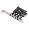 PCI E USB3.0 Expansion Card Support for Windows 11 10 8 X 7 Vista XP Desktop PC 5Gbps Superspeed 4 Ports Self Powered