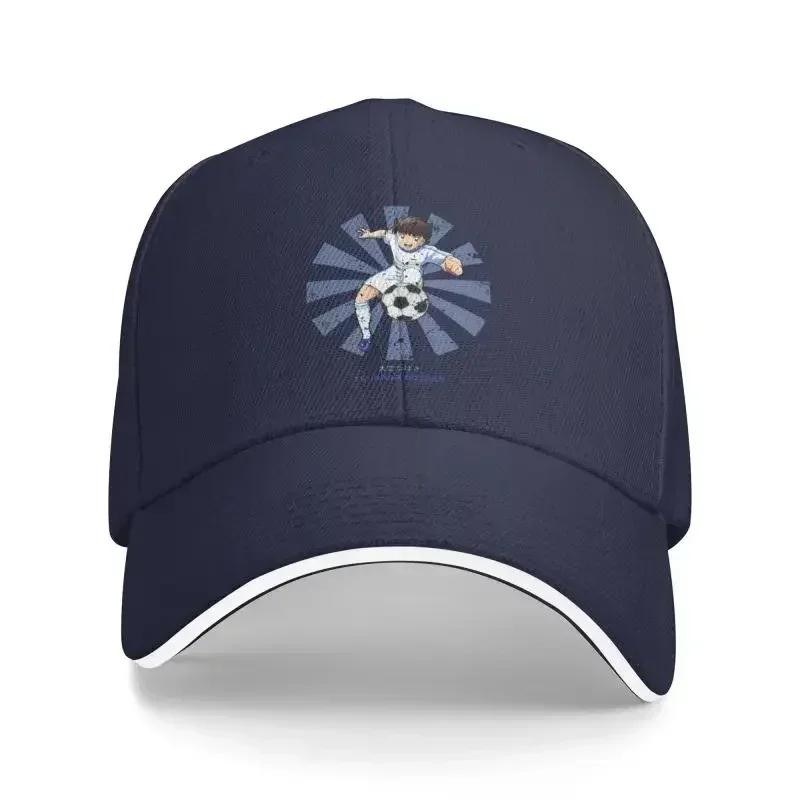 Classic Captain Tsubasa Newteam Anime Soccer Football Baseball Cap Women Men Adjustable Dad Hat Sun Protection