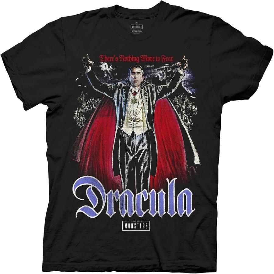 Ripple Junction Universal Monsters Men s Short Sleeve T-Shirt Count Dracula Vintage Vampire Horror Movie Officially Licensed XXXXXL чёрный