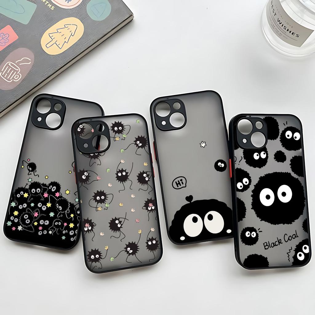 HOT Lovely Black Monster Soot Sprites Phone Case For iPhone 17 16e 16 15 14 13 12 11 Mini Pro Air Max X XR XSMax 7 8 6 Plus