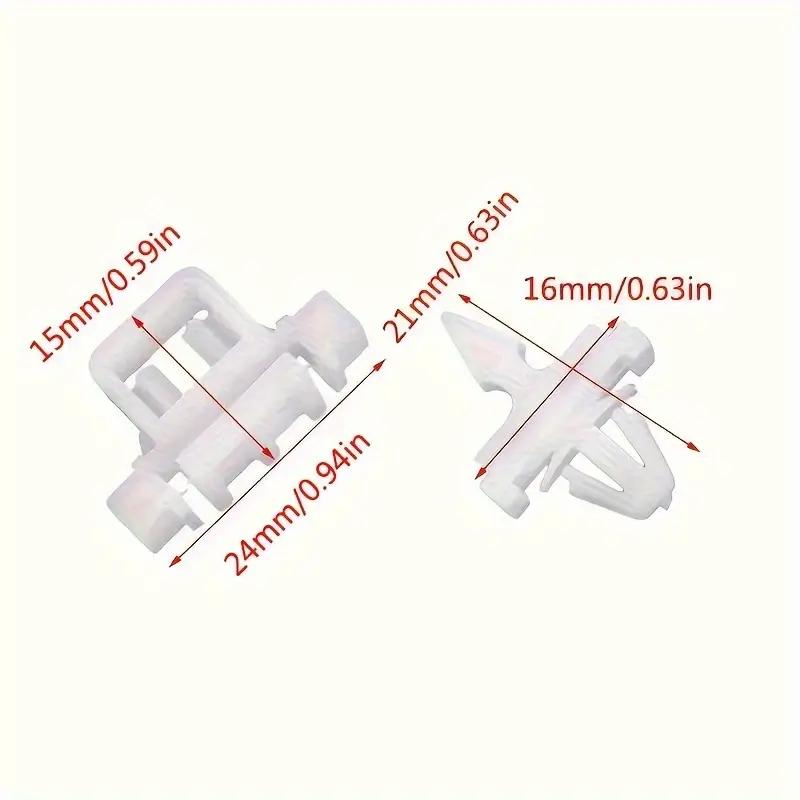 30pcs Durable Plastic Car Side Door Molding Trim Clips Replacement For Mercedes-Benz 124, E-Class & Kombi Models (1985-1996)