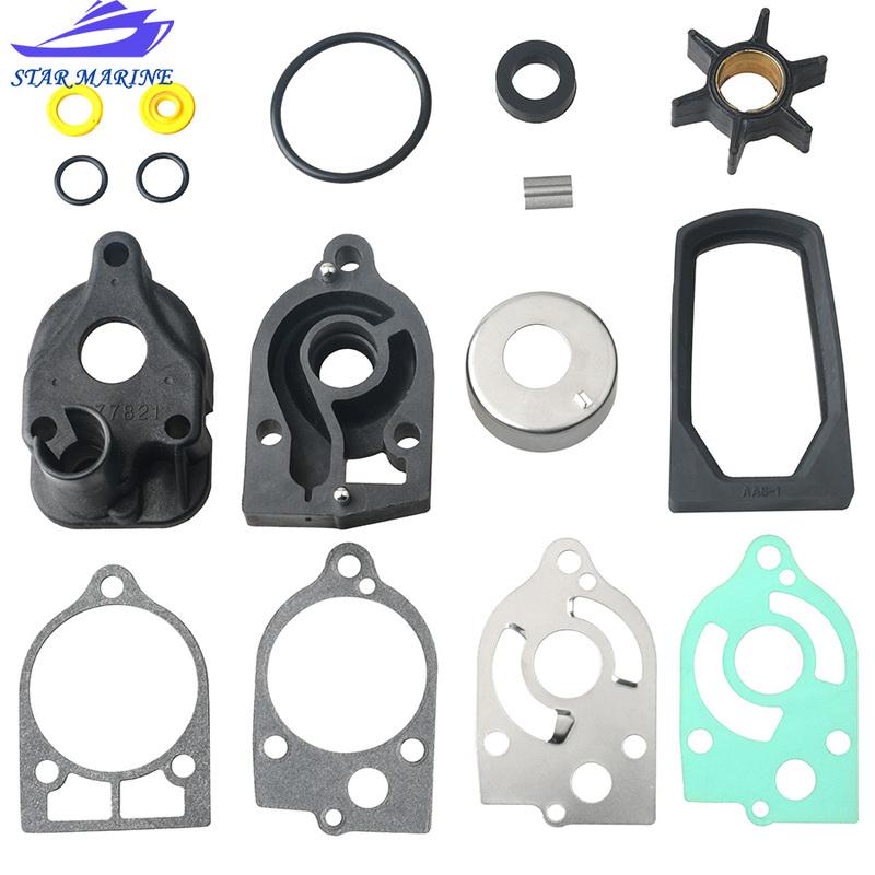 Kit Complet de Turbine de Pompe à Eau pour Moteurs Hors-Bord Mercury 30 35 40 60 CV 46-77177A3 77177A3 18-3324