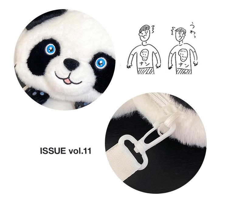 Panda Plush Handbag: Children's Crossbody Toy & Ragdoll Gift