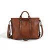 Leather Tote Bag for Women, Designer Satchel Handbag with Top Handles & Crossbody Strap, Classic Shoulder Purse