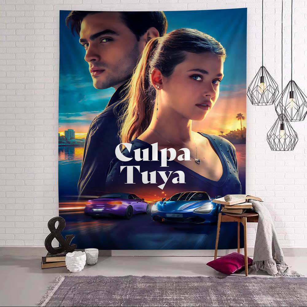 My Fault Culpa Mia 2023 Movie Colorful Tapestry Wall Hanging Hanging Tarot Hippie Wall Rugs Dorm Wall Art Decor