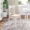 Seat Cushion 4 Pcs Cream 40 X 40 X 3 Cm Corduroy Fabric
