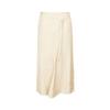 LESS Women's A-Line Midi Skirt with Belt
