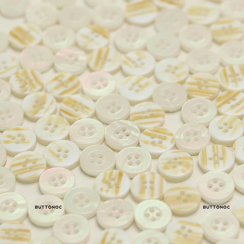 Imitation Shell Four-Eye Resin Button Knitted Cardigan Sleeve Collar Button Women'S Shirt Dress Top Clothing Button Accessories