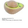 Decompression Toy, 3D Printed Avocado Stress Relief Toy with Press-Rebound Design, Portable Palm-Sized Desktop Ornament