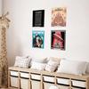 20 Pack Vinyl Record Display Shelf Wall Mount, 4 Inch Clear Record Holder Floating Shelves Acrylic Album Display Holder for Decorate Your Office Home