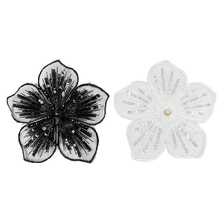 Multifuntional Flower Embroidery Mend Handmade Craft Supplies Clothing Accessory for Enhancing Clothing and Creation