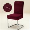 1PC Stretch Dining Chair Covers High Back Waterproof Textured Jacquard Fabric Parsons Chair Slipcover Thick Chair Protector