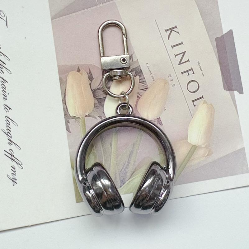 1 Piece Mobile Phone Chain Earphone Charm Backpack Hanging Decoration Cute Colorful 3D Earphones Pendant Keychain Gifts