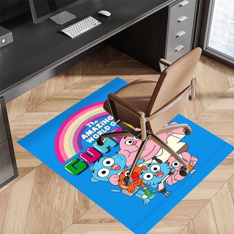 The Amazing World of Gumball1 Printed Absorbent Washable Carpet, Non-Slip Bathroom Mats, Kitchen Rugs, Yoga Mat,Living Room Entrance, Camping Picnic R