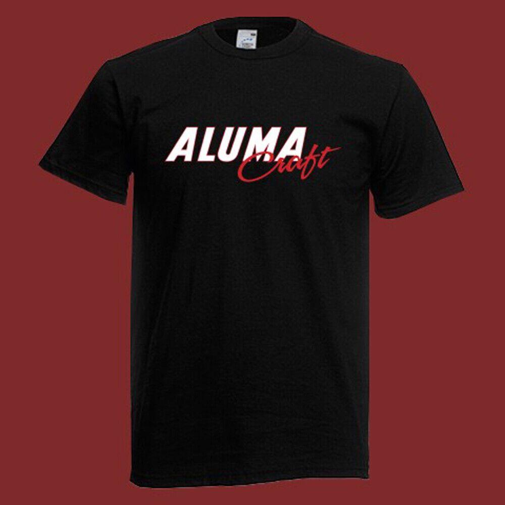 Unisex Shirt Cotton Oversize Large Size Aluma Craft Fishing Equipment Men's Black Size S-5XL