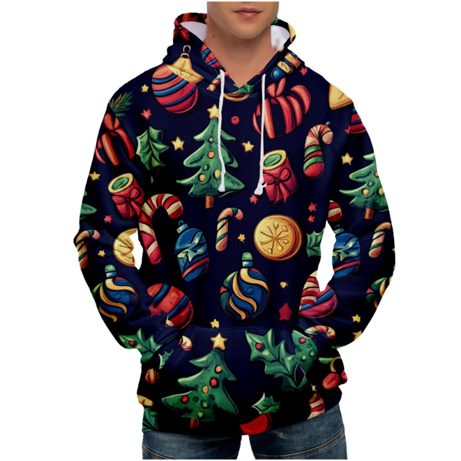 

Мужская свободная толстовка с капюшоном с принтом, мужская повседневная модная спортивная толстовка XXXXXL темно-синий