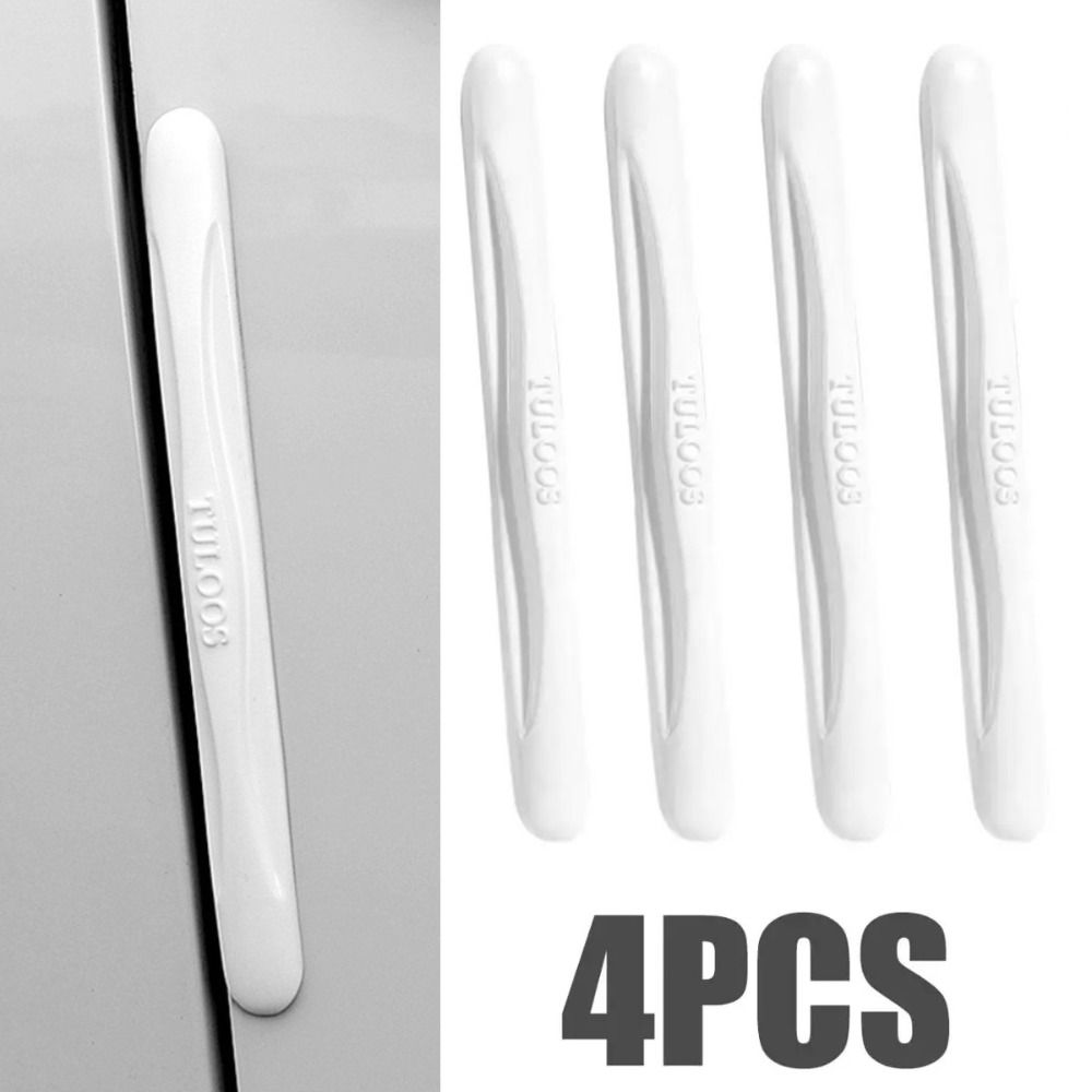 

4 шт. светящиеся наклейки для защиты от столкновений на дверной край автомобиля, самоклеящиеся защитные наклейки на дверной край автомобиля, автомобильная дверь белый