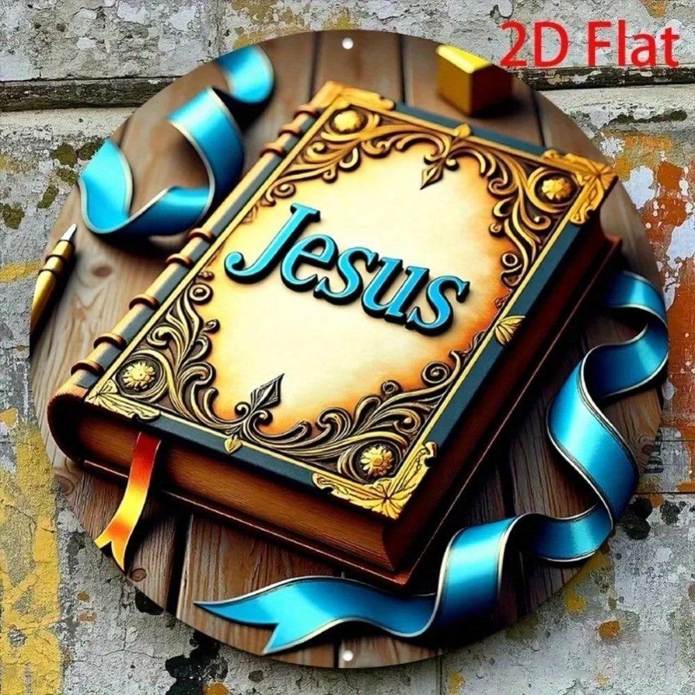 Metal Wall Art Islamic Jesus Tin Posters Home Decoration Signs