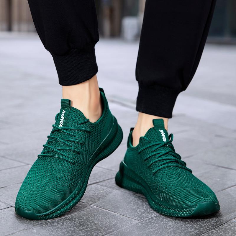 Fujeak-zapatillas de deporte cómodas para hombre, zapatos informales, transpirables, para ocio, de punto, para caminar, deportivas, atléticas