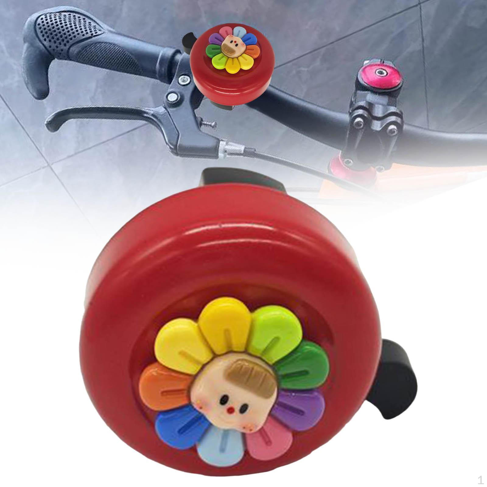 

Красивый детский звонок для велосипедной сигнализации с цветочным узором, алюминиевый круглый электрический горный