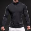 New Stand-up Collar Half Zipper Sweatshirt Sports Men's Long-sleeved Casual Slim Outdoor Sweatshirt Men