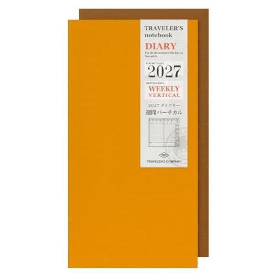 Travelers Notebook Planner Refill 2027 A5 Slim Monthly (Starts December 2026)