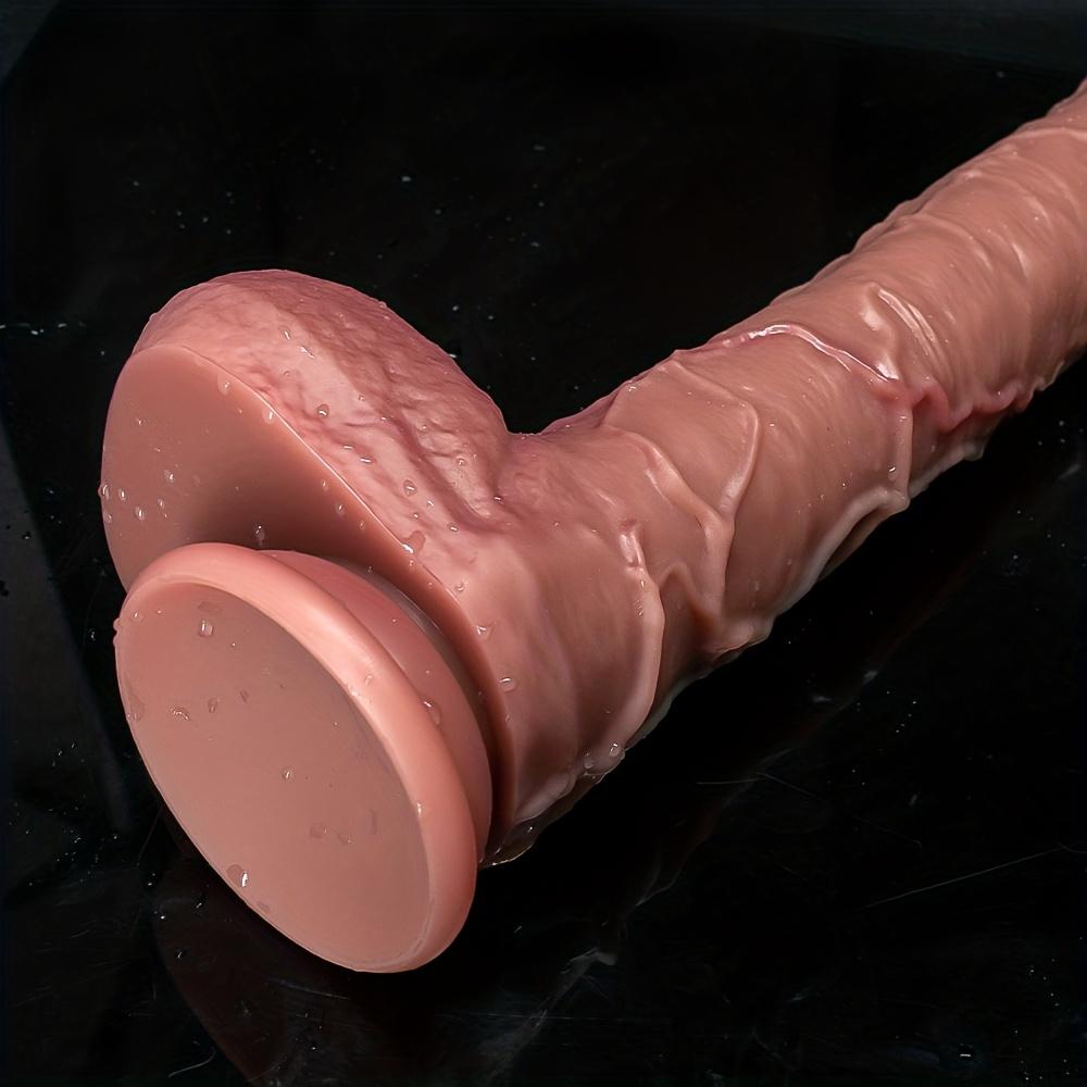 16.92" Extra Large Realistic Silicone Dildo – Super Long Thick Penis with Strong Suction Cup, Hands-Free Anal & G-Spot Play for Women & Couples