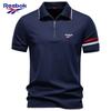 Neues Stick-Rollkragen-Reißverschluss-POLO-Shirt für Frühling und Sommer 2026, Business Casual Herren-Kurzarm-POLO-Shirt aus Tencel für Herren