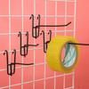 10Pcs Reusable Mesh Panel Hangers Metal Wear-Resistant Storage Hook Removable Universal Net Panel Hooks Store Storage Display