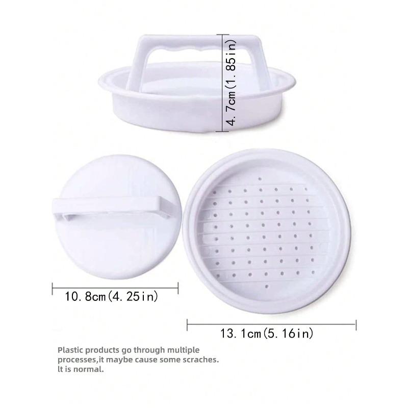 

Пресс для бургеров 3-в-1 с антипригарным покрытием - Форма для фаршированных котлет для гриля, Легко моющийся кухонный инструмент