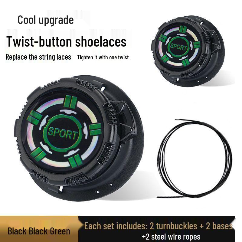 Uniwersalna Obrotowa Klamra do Butów - Outdoorowe Sportowe Leniwe Sznurowadła z Klamrą Drucianą Zapobiegającą Rozwiązywaniu