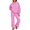 European & American Oversized Hooded Sweatshirt and Wide-Leg Pants Set - Autumn/Winter Casual Sportswear