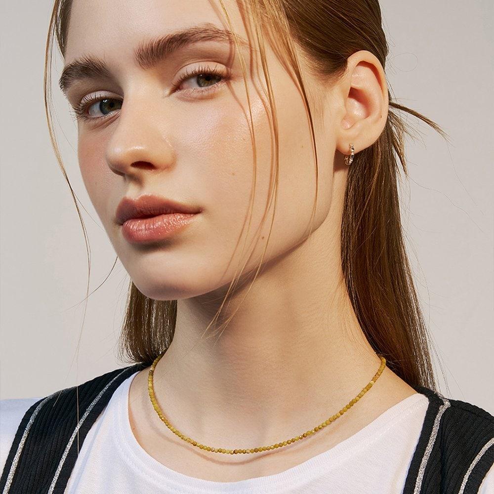 [Hei]Yellow Opal Necklace