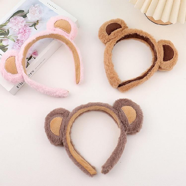 Bear Headbands Hairband Hair Hoop for Women and Girls Plush Hair Accessories
