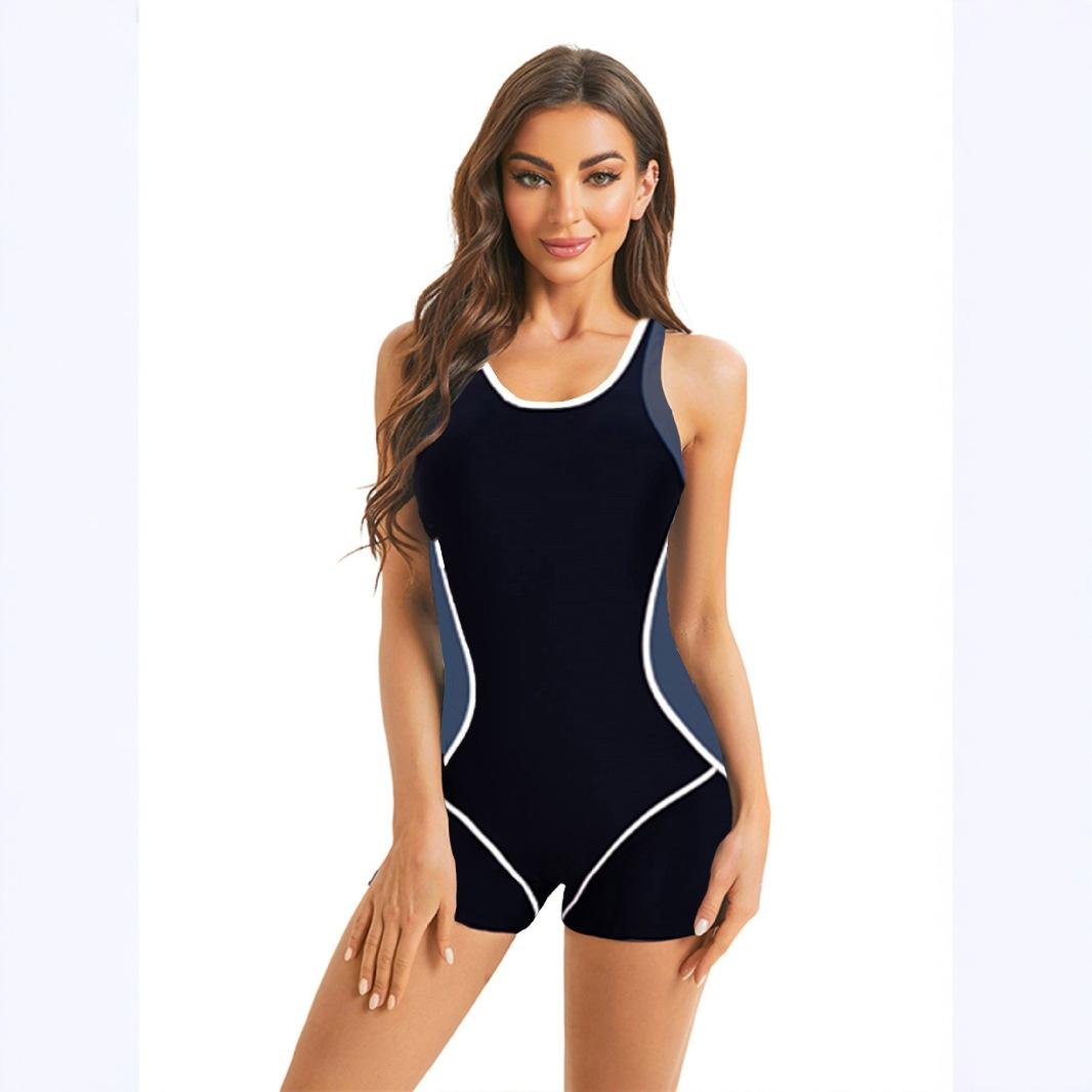 

Европейский и американский новый многоцветный цельный купальник 5XL