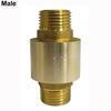 BSPT Thread Brass Check Valve Male To Mal Spring Check Valve Durable Pipe Check Valve