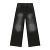 Jeans American Retro Jeans da Uomo Lavati Larghi Versatili Casual Dritti a Gamba Larga