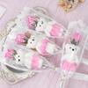 43cm Artificial Foam Bear Soap Rose Valentine's Day Gift Holding Bouquet Wedding Decoration Home Room Decor DIY Family Gathering