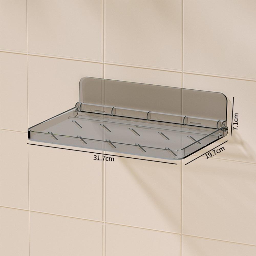 Folding Plate Wall Shelf Foldable Paper Towel Holder Tray Wall Mounted Shelf  Towel