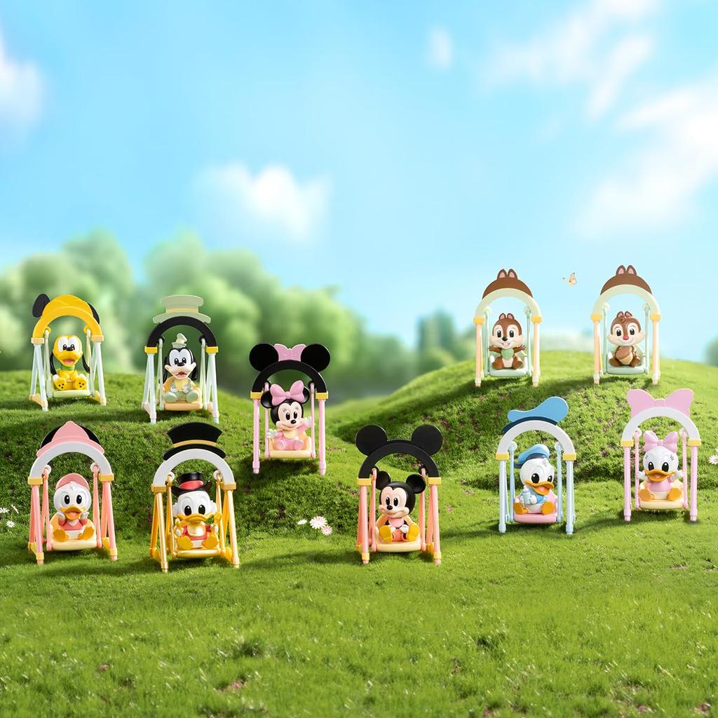 POP MART Disney Swing Series Box 9 Pop Mart Gacha Gacha Blind Box Figurka Plastikový model Prémiová hračka PVC Měkký vinyl Originální postava Dárek k narozeninám