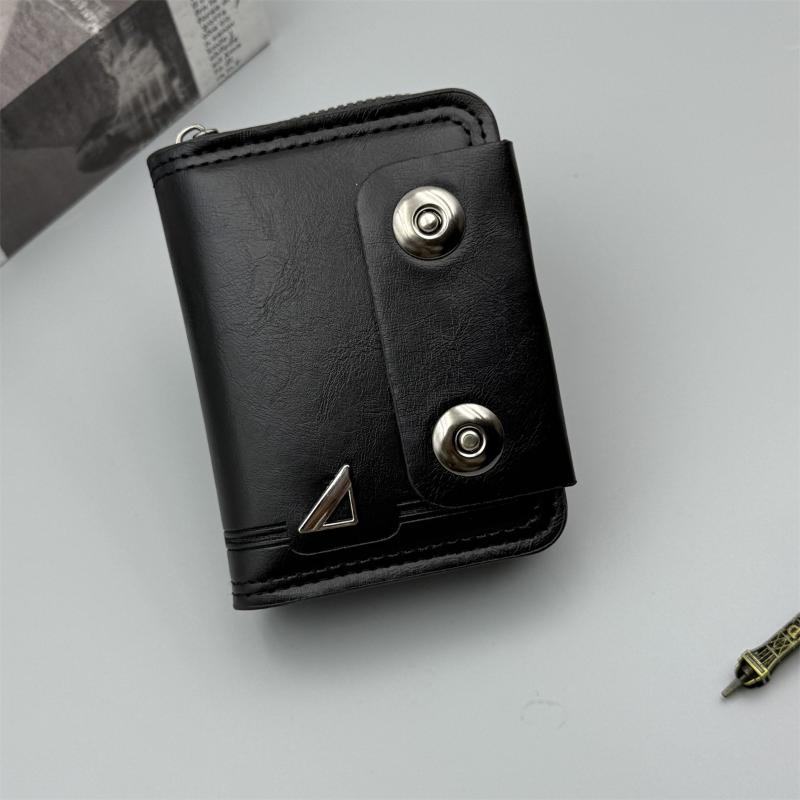 Portable Retro Women Wallets Soft Pu Leather Multi-Card Coin Purse Business Card Case Short Zipper Card Bag Pouch