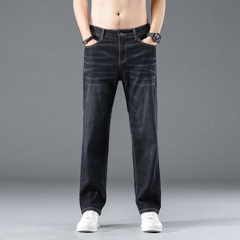 Jeans Men's Loose Summer New Large Size Trousers Men's Thin Summer Casual Versatile Men's Straight Trousers