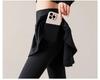 Women's Small Yoga & Fitness Set: Half-Zip Long Sleeve Top, Skirt, and Pants for Spring & Autumn