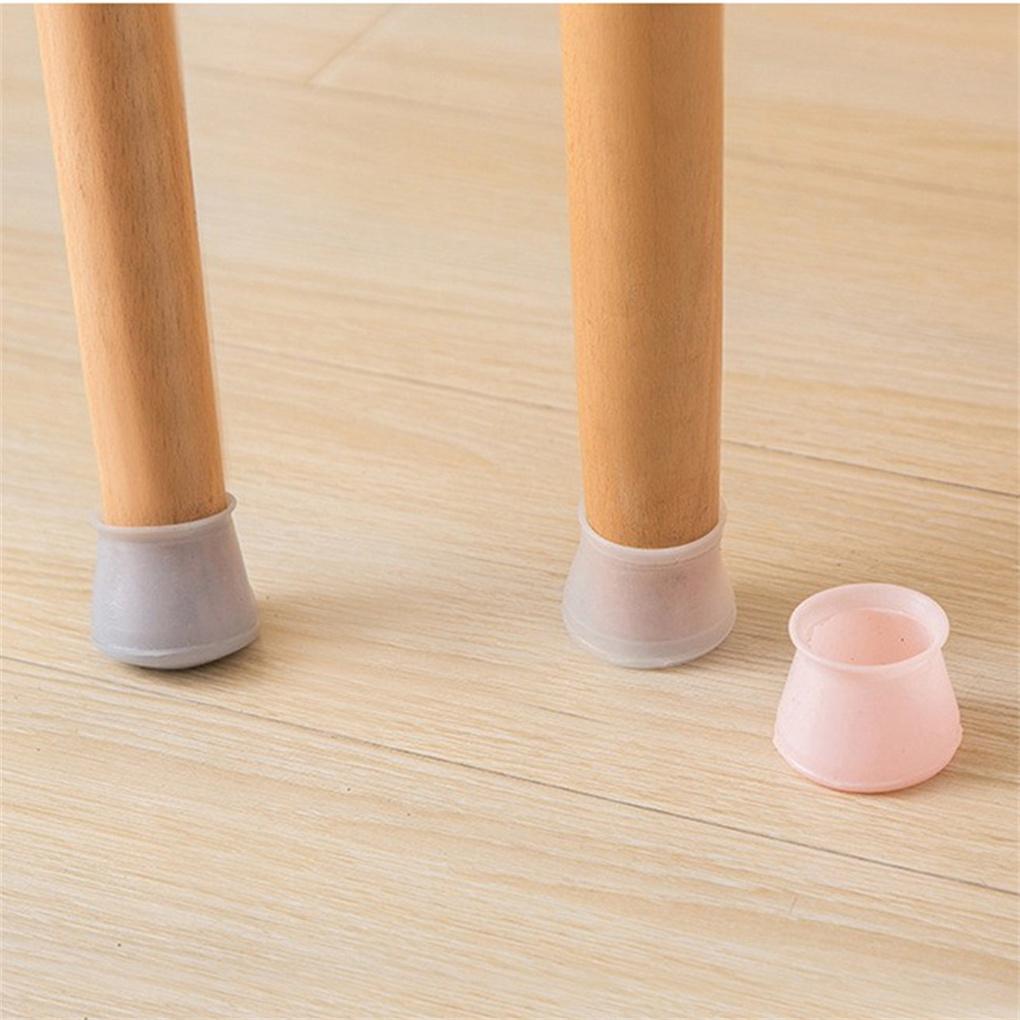 4 Pieces Table Foot Covers Non-Slip Chair Leg Caps Furniture Protector Pads Parts Household Indoor Bedroom Dorm Supplies