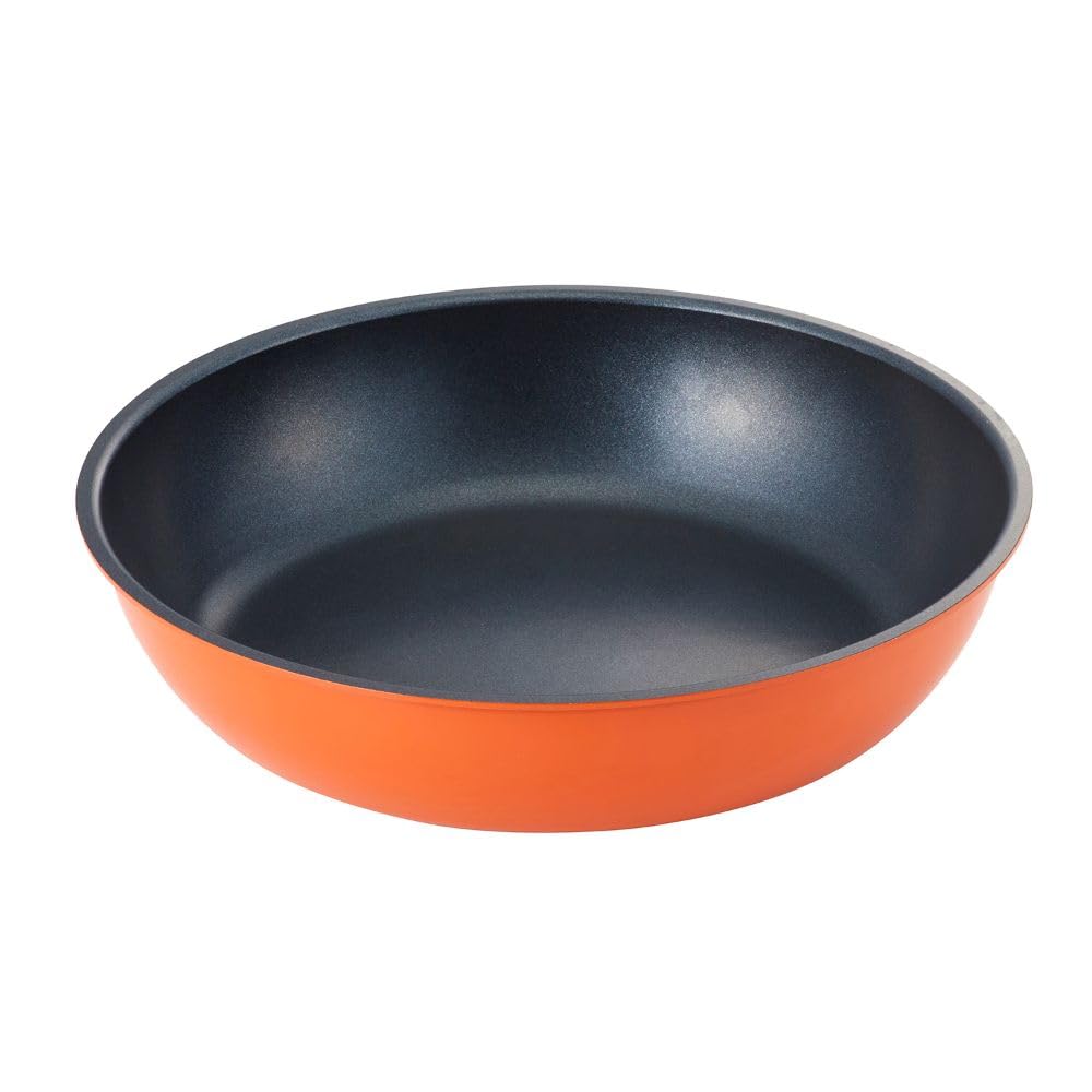 

Bestco Frying Pan 26cm IH Gas Fire Compatible Orange Best Wear Resistance NM-202
