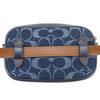 Gebrauchte COACH Bauchtasche Signature Denim F58550 Gürtel Denim/Leder Marineblau Marineblau Kameratasche
